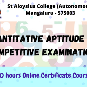 22105 Quantitative Aptitude for Competitive Examinations.