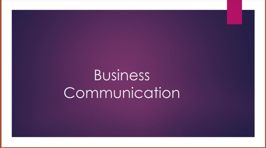 22210 Business Communication