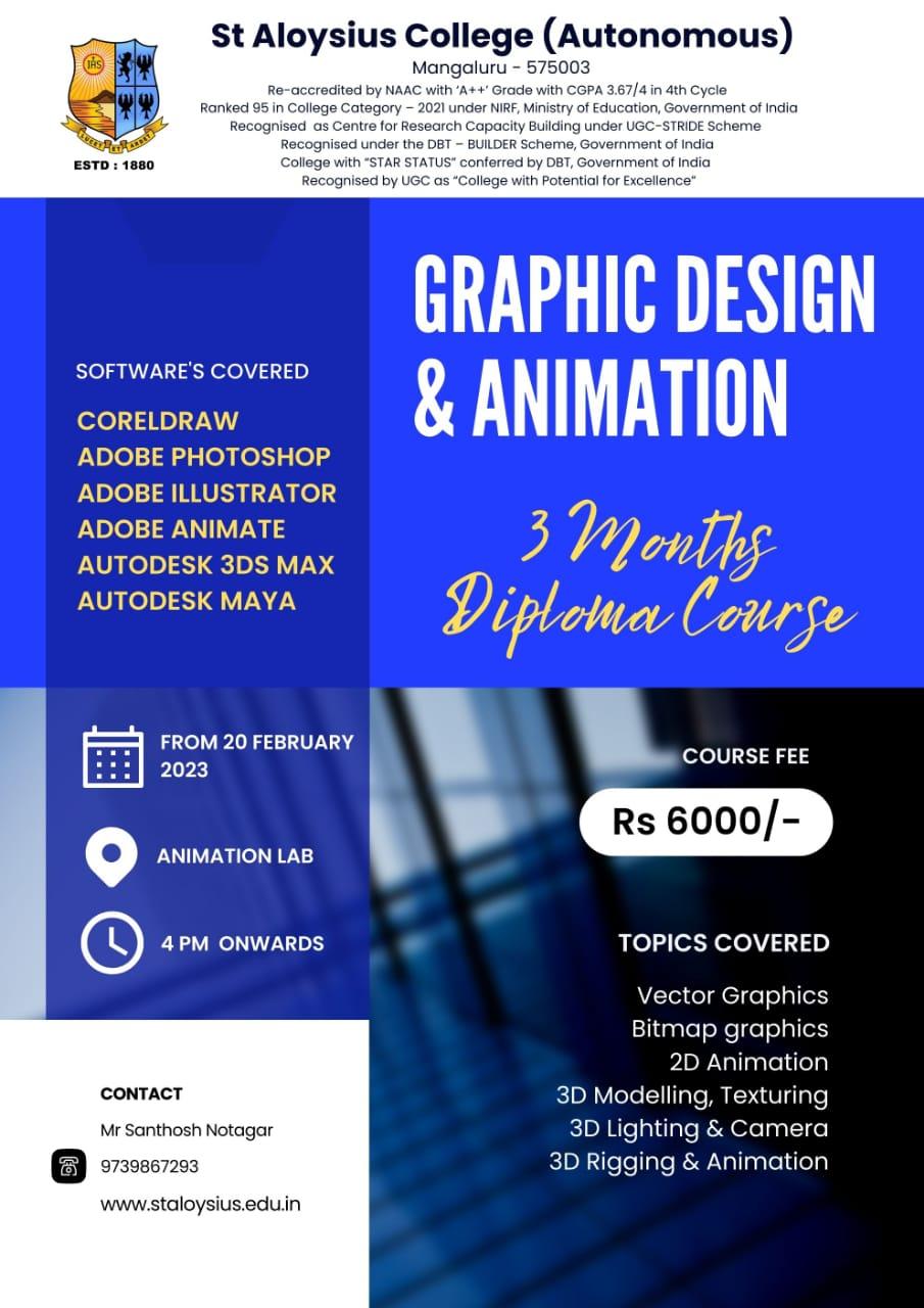 Graphic Design and Animation – 3 Months Diploma Course