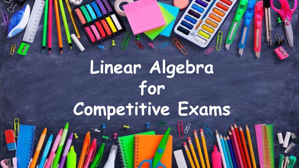 23095_Linear Algebra for Competitive Exams